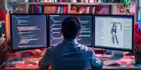 Ilustración que representa la creatividad y la estructura en la programación en CSS